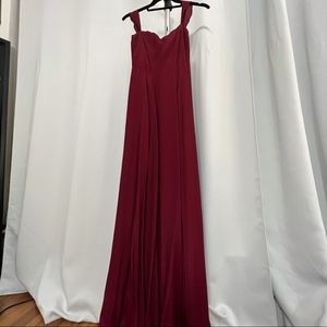 Reformation long red gown